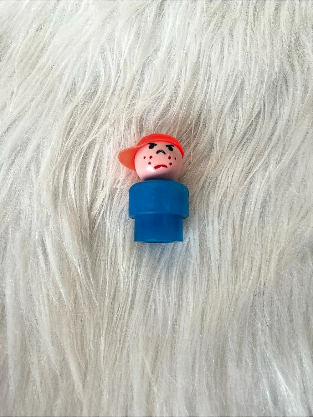 Fisher-Price Play Family School Bus Boy Figure Blue & Red
